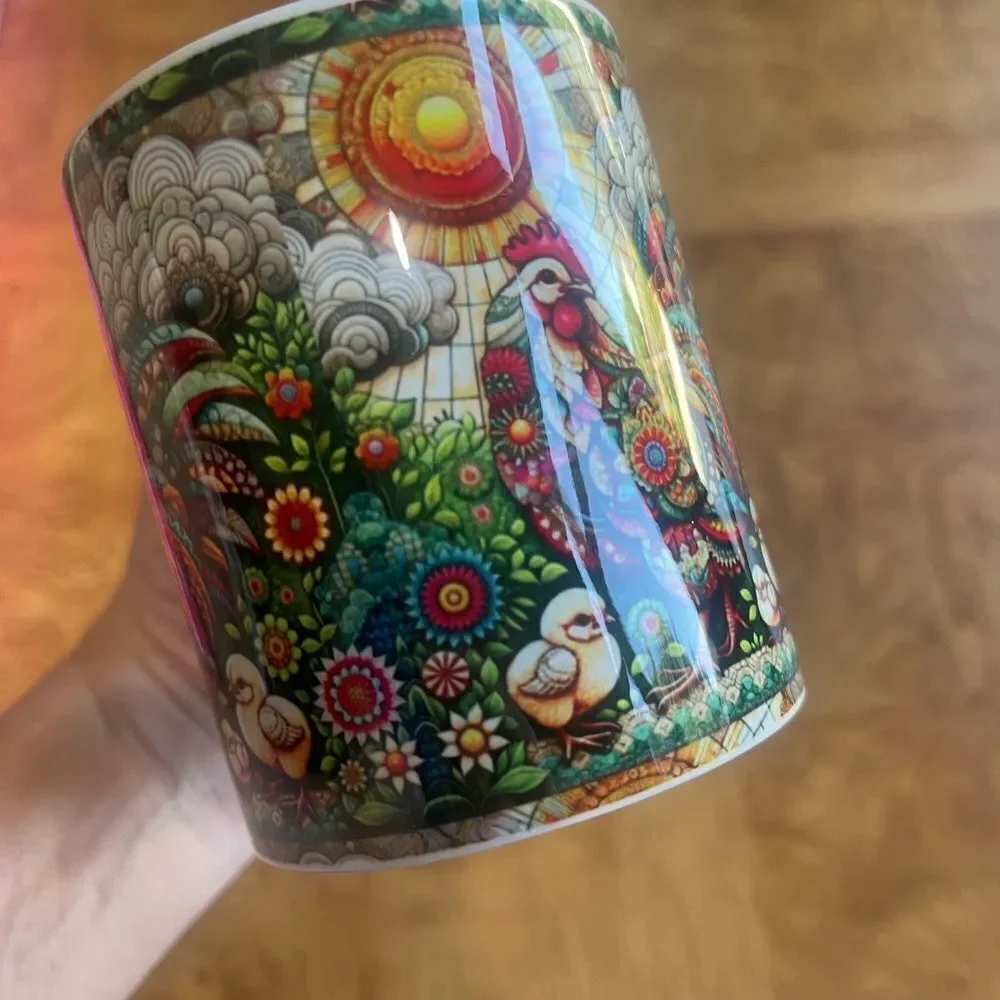 Original Art Livorno Chicken Coffee Mug!